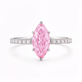 THEONE Pink Marquise Silver Promise