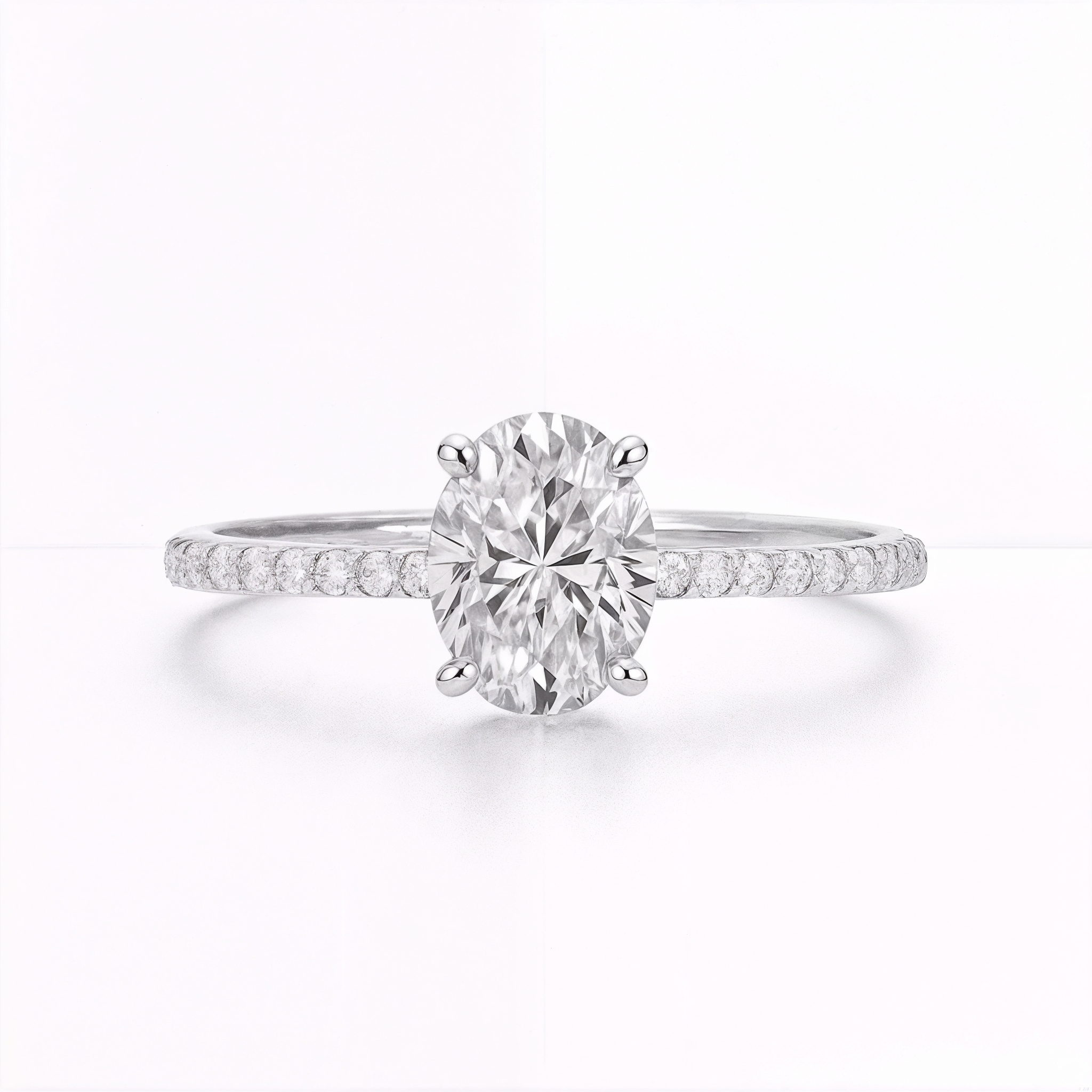 THEONE Oval Silver Promise